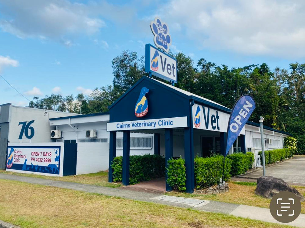 exterior view of Cairns Veterinary Clinic